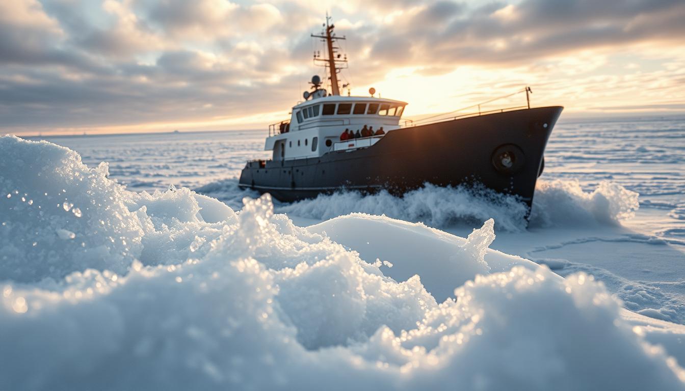 Eisbrecher-Fahrt in Luleå: Mit dem Schiff durchs arktische Eis