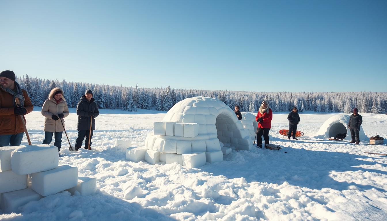 Iglu bauen in Schweden: Workshops und Übernachtungsangebote