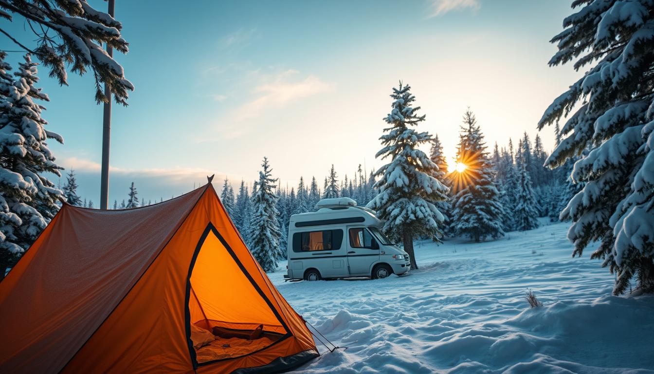 Wintercamping in Schweden: Tipps für Zelt und Wohnmobil bei Minusgraden