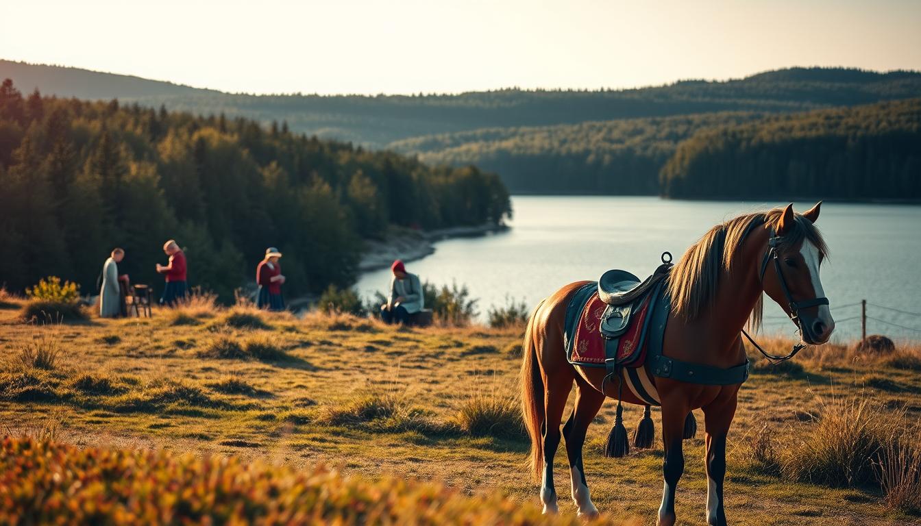 Dalarna entdecken: Siljan-See, Tracht und Dalapferd