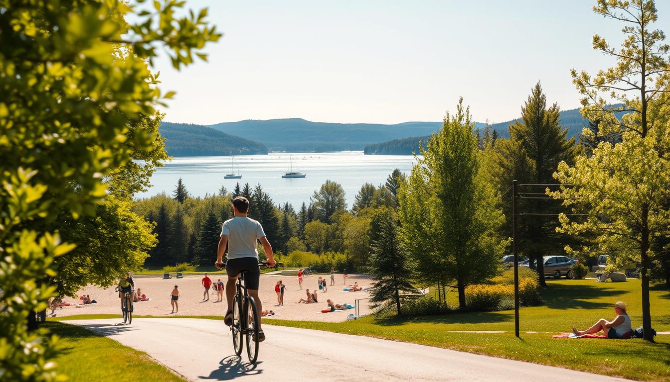 Siljan-See in Dalarna: Radfahren, Baden und Bootfahren